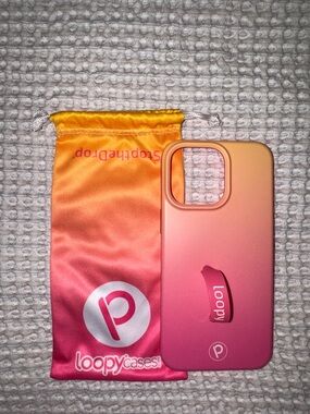 Loopy Case Pink to Orange Gradient Phone Case with Loop Grip